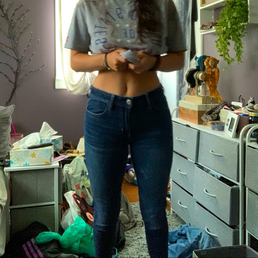 American eagle size 4 short hi-rise jegging